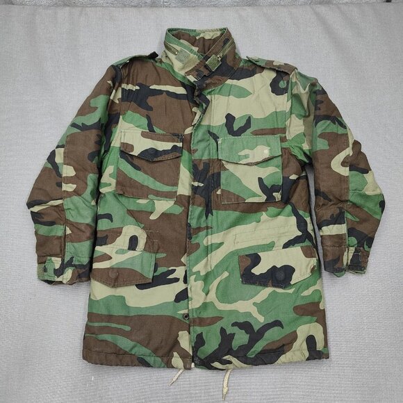 Rothco Ultra Force Extra Small Woodland Camo Junior GI Boys Field Jacket Coat - Picture 1 of 11
